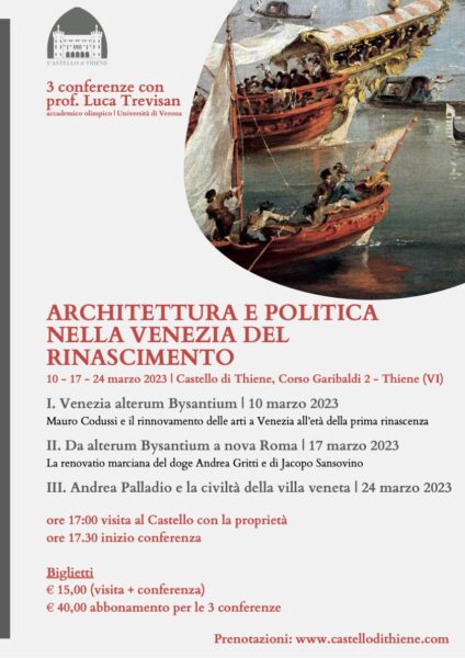 Architettura e politica nella Venezia del Rinascimento: 10-17-24 marzo 2023